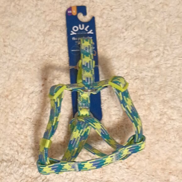 NWT ~ YOULY The Protector Yellow/Blue Reflective Dog Harness, XS/Small - Picture 3 of 14